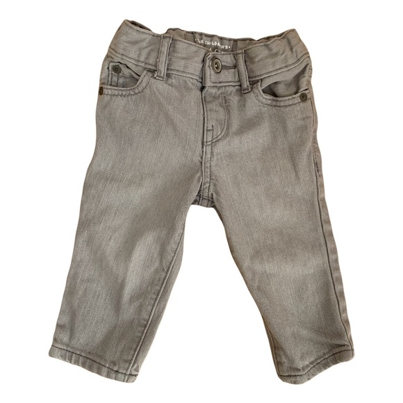 🌟3/$15🌟The Children's Place Grey Wash Skinny Jeans Baby Size 6-9M - Picture 1 of 9